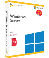 Microsoft Windows Server 2019 - 5 Pack Device CAL Microsoft Windows Server 2019 - 5 Pack Device CAL