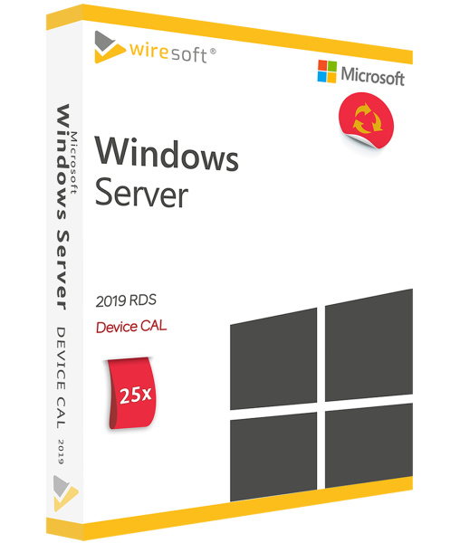 MICROSOFT REMOTE DESKTOP SERVICES 2019 - 25 PACK DEVICE CAL