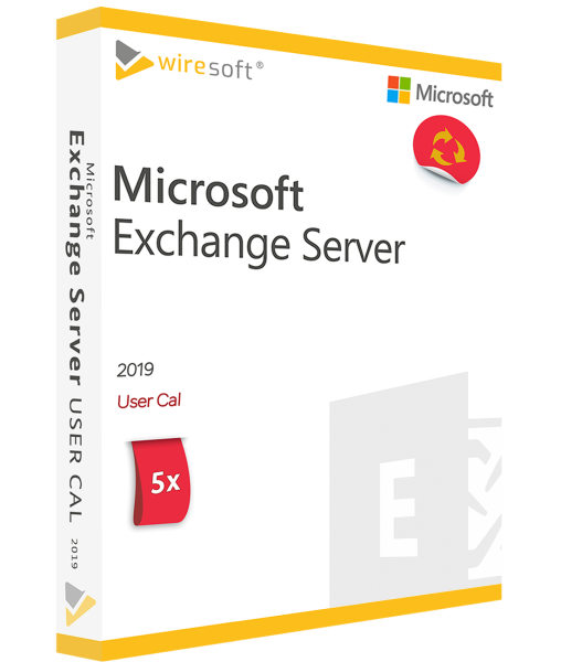 MICROSOFT EXCHANGE SERVER 2019 - 5 IEPAKOJUMA LIETOTĀJA CAL